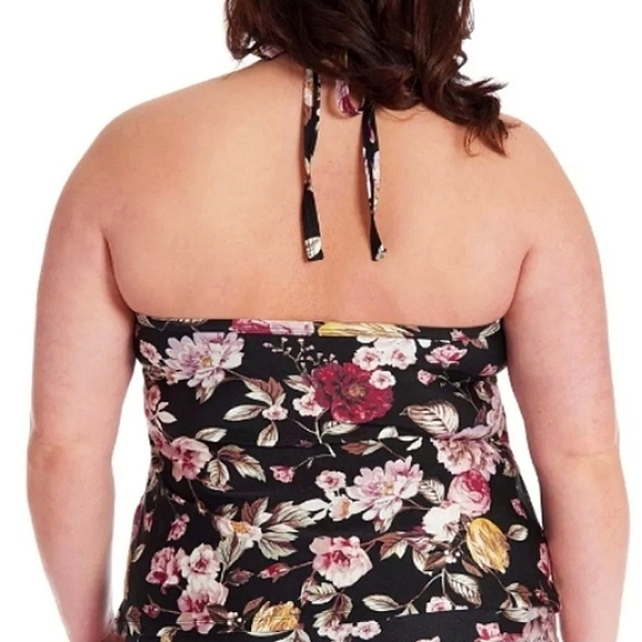Rachel Roy Floral Halter Tankini - Picture 2 of 6